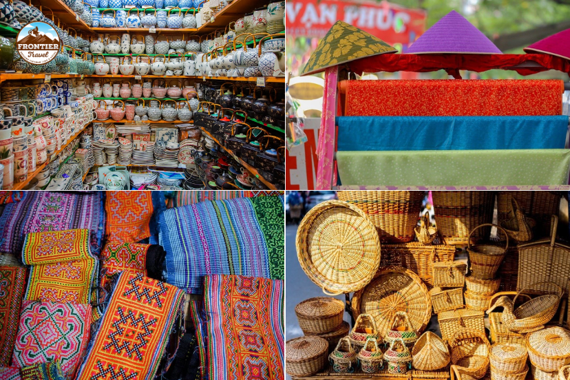 Vietnamese souvenirs that are allowed on airplanes, including dried foods and handicrafts.